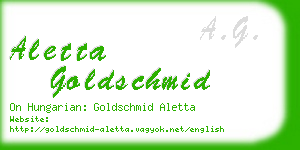 aletta goldschmid business card